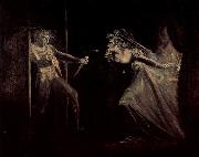 Johann Heinrich Fuseli Lady Macbeth receives the daggers Sweden oil painting artist